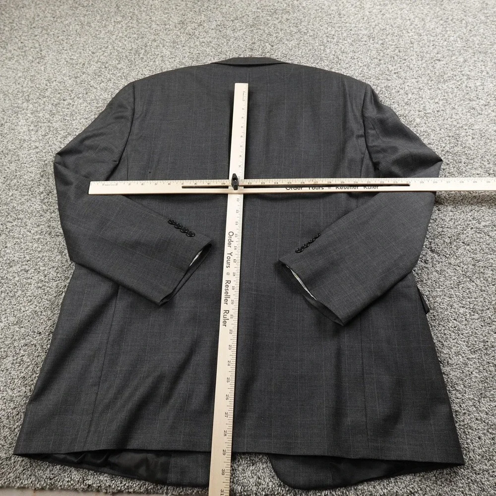 Daniel Cremieux Blazer Mens 46R Gray‎ Loro Piana Wool Sport Coat Suit Jacket USA